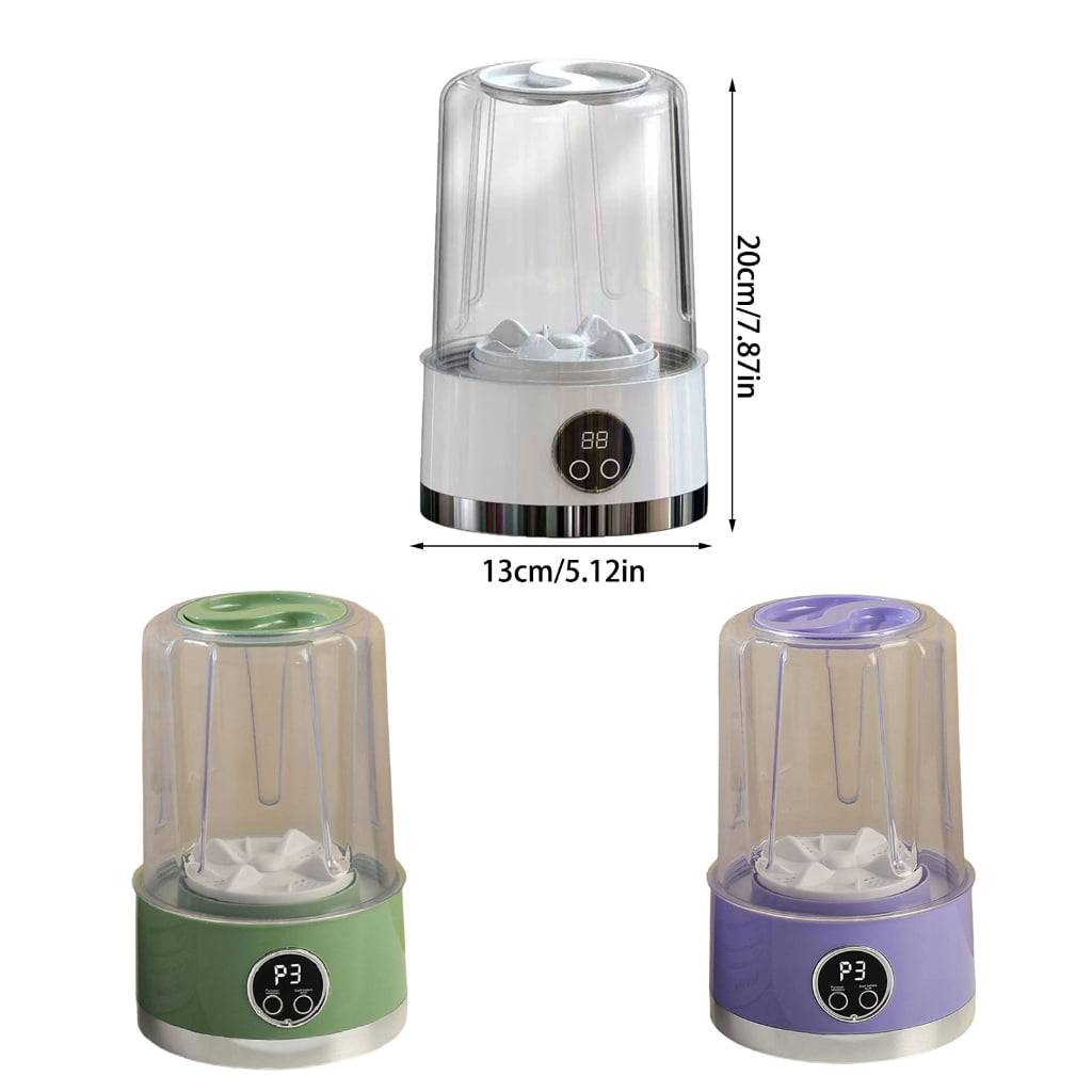 Portable Rechargeable Underwear Washer, Gentle Cycle, Compact ABS Design, Quiet Motor for Travel, Dorms, Home Use
