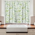 thumbnail image 2 of Ambesonne Green Leaf Kitchen Curtains, Olive Tree, 55"x39", Avocado Green, 2 of 3