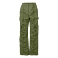 thumbnail image 5 of Pantalones de trabajo sueltos para mujer, pantalones de pierna ancha con diseño plisado informal a la moda para mujer con bolsillos grandes para el trabajo diario al aire libre, 5 of 5