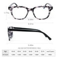 thumbnail image 3 of TERAISE Retro Square Reading Glasse for Women Men, Nerd Resin Reader with Spring Hinge,2.5x 4 Pack, 3 of 7