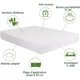 thumbnail image 3 of Waterproof Bamboo Mattress Protector 200x220 cm, Hypoallergenic, Breathable, Anti-Dust Mite Bacterial, Fits Mattress Up to 30 cm Deep, 3 of 5