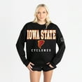 thumbnail image 4 of Women's Gameday Couture Black Iowa State Cyclones Oversized Level Up Black Label Premium Sweatshirt, 4 of 6