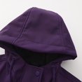 thumbnail image 6 of Women Lightweight Waterproof Parka Hooded Softshell Rain Jacket Warm Windbreaker Long Outdoor Coat with Pockets, 6 of 6