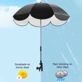 thumbnail image 6 of Matoen Baby Stroller Parasol, Universal Umbrella with Clamp, 360 Degree Adjustable UV Stroller Sun Shade, Waterproof Umbrella for Trolley, Bike, Wheelchair, Beach Chair, 6 of 9