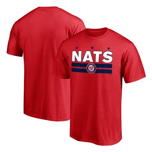 Men's Red Washington Nationals Hometown Collection Nat Flag T-Shirt