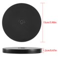 thumbnail image 2 of Base giratoria HSTECH de acrílico negro de 15 cm, capacidad de carga de 13,5 kg, 2 of 5