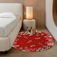thumbnail image 2 of Valentine's Day Love Heart Round Area Rug 3.3Ft Washable Circle Rugs for Dining Room Table, Eucalyptus Red Love Heart Non-Slip Carpet Floor Mats Indoor Outdoor Carpet Runner Aesthetic Home Decor, 2 of 8