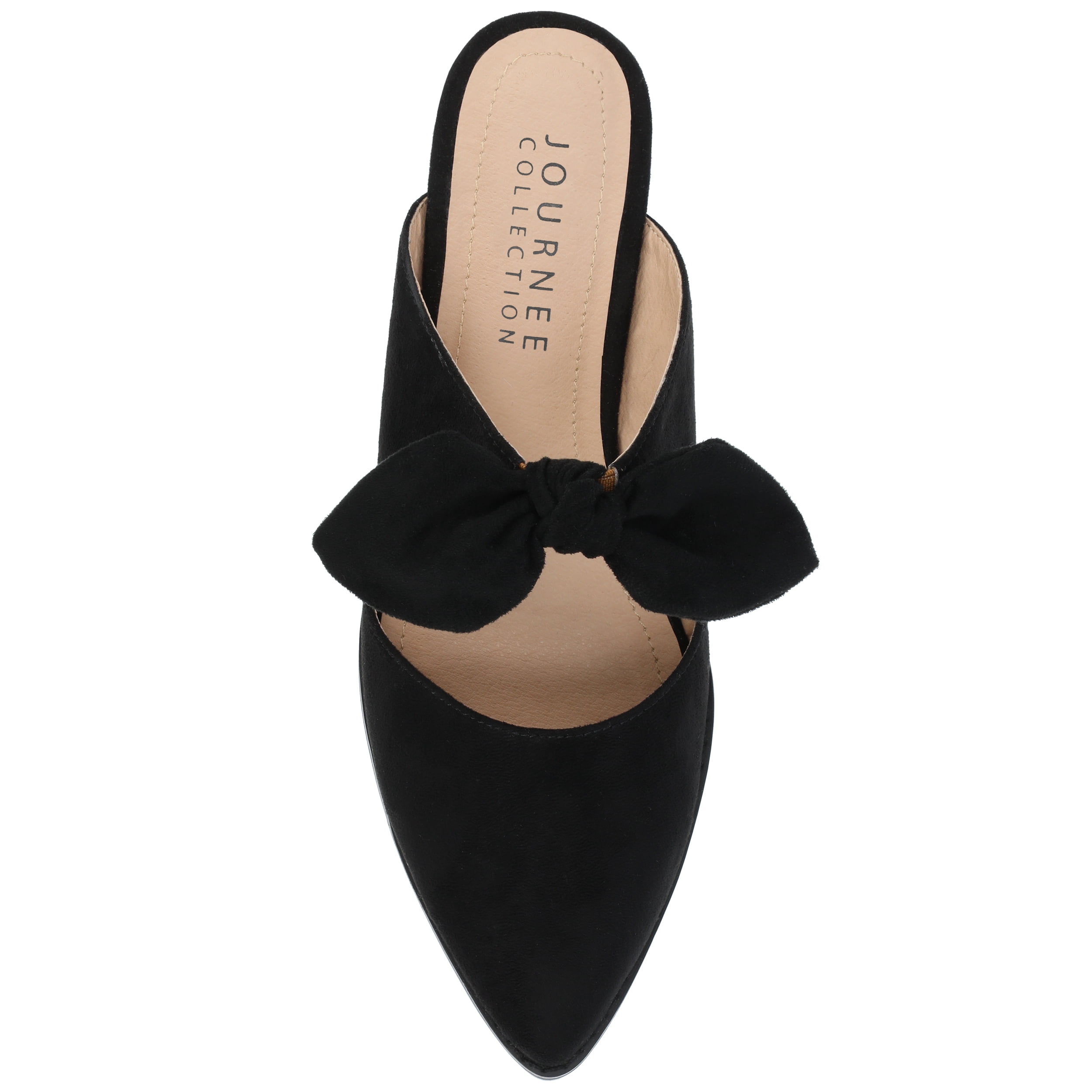 Journee Womens Telulah Narrow Width Slip On Pointed Toe Mule Flats