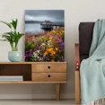 thumbnail image 5 of Colorful Wildflowers and Pier Panorama Canvas Print, Wall Decor for Living Room Bedroom Office Hallway Kitchen Hotel, 5 of 8