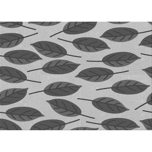 Ahgly Company Machine Washable Indoor Rectangle Transitional Silver Gray Area Rugs, 8' x 10'