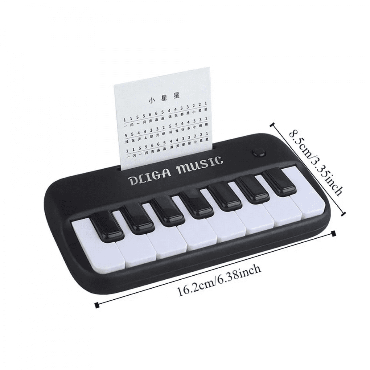 Electronic Piano Keyboard Toys with Dynamic Lights, Musical Instruments for Toddlers Ages 3-5 Birthday Gifts(White)