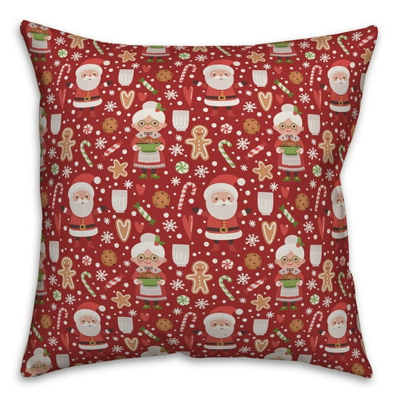 Creative Products Mr and Mrs Claus 16x16 Spun Poly Pillow