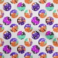 thumbnail image 1 of oneOone Viscose Chiffon Orange Fabric Abstract Galaxy Circle Fabric For Sewing Printed Craft Fabric By The Yard 42 Inch Wide, 1 of 4