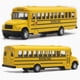 thumbnail image 2 of Modelo de coche/autobús escolar amarillo de metal fundido a presión con neumáticos desmontables, construcción de goma resistente y estructura metálica. Apto para niños y niñas., 2 of 5