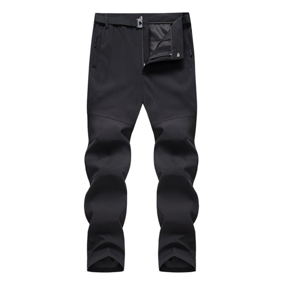 Elainilye Fashion Men's Winter Pants Clearance Snow Ski Pants Charge Pants Elastic Breathable Outdoor Athletic Mountaineering Pants Long Pants Trousers,Black