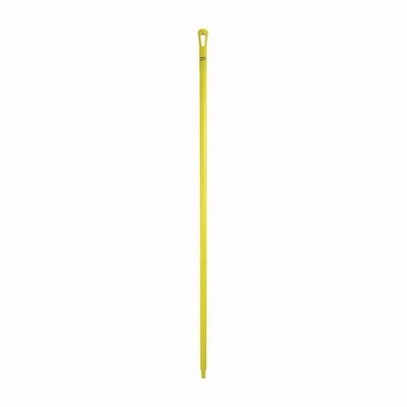 Vikan 1700mm Color Coded Handle, 1 1/4 in Dia, Yellow, Polypropylene 29646