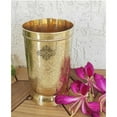 thumbnail image 3 of Indian Art Villa Brass Embossed Glass Tumbler - 10 Oz, Drinkware, Set of 6, 3 of 4