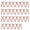 Red, variant on Xinwanna 30 Pcs Bow Cake Topper Ribbon Bow Cupcake Toppers Birthday Party Bowknots Decoration for Bridal Wedding Party Supplies (Black)