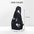 thumbnail image 2 of Sling Bag for Men, whale jellyfish moon stars space Fanny Pack Crossbody Bags Shoulder Chest Bag, Small Gym Bag Anti Theft Crossbody Backpack Daypack for Travel Sports Running Hiking, 2 of 7
