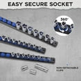 thumbnail image 3 of UTAH-1/2-Inch Drive Magnetic Socket Organizer, Heavy Duty Aluminum Socket Rail Organizer, 360° Swivel Clips Socket Holder Kit for Tool Box, 1/2-Inch Socket Holder x 12 Clips (Blue), 3 of 4