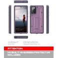 thumbnail image 2 of ArmadilloTek Vanguard Case Designed for Samsung Galaxy Note 20 5G (2020 Release) Military Grade Full-Body Rugged with Built-in Kickstand [Screenless Version] - Purple, 2 of 4