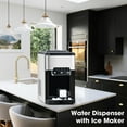 thumbnail image 6 of [US IN STOCK] 3 in 1 Water Dispenser with Ice Maker Countertop, Portable Water Cooler, Quick 6 Mins Ice-making, Hot & Cold Water and Ice, Top Loading or Bottleless, Stainless Steel, 6 of 9