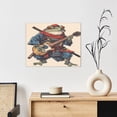 thumbnail image 6 of Naloa Samurai Frog Guitar Print Canvas Bathroom Wall Art,Bathroom Wall Art Decoration, Canvas Poster Prints,Decorative Paintings for Living Room, Bathroom, Kids Room, 6 of 6