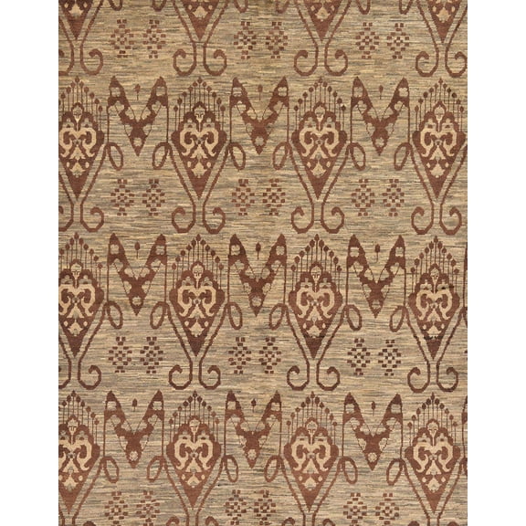 Ahgly Company Machine Washable Indoor Rectangle Abstract Red Fox Red Area Rugs, 5' x 7'