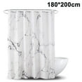 thumbnail image 1 of Marble Shower Curtain Polyester Fabric Bathroom Curtain Waterproof Shower Curtains with 12 Shower Curtain Rings 3D Digital Printing, Shower Curtains for Bathtub and Shower In Bathroom, 1 of 9