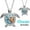 🔥 Random_New, variant on ufehgfjh Blue Opal Sea Turtle Pendant Necklace Silver Created Birthstone Turtle Jewelry for Women Beach Gift Necklace Ocean Inspired Dainty Pendant Everyday Wear
