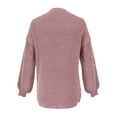 thumbnail image 4 of Cardigan for Women Knit Lightweight Pink Cardigan Warm Sweaters Winter Outfits Womens Work Clothes, 4 of 5