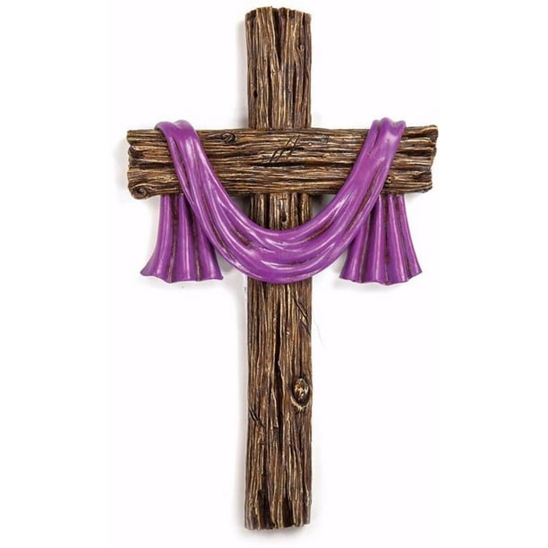 Wall CrossPurple Sash (8.5 x 14)