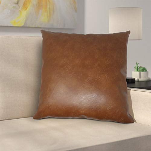 Faux Leather Throw Pillows For Couch, How To Clean Leather Cushion Covers