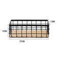 thumbnail image 4 of Small Metal Wire Storage Basket in Farmhouse Storage Organizer with Wooden Bottom for Kitchen., 4 of 5