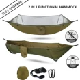 thumbnail image 2 of 2023 Camping Hammock with Mosquito Net Pop-Up Light Portable Outdoor Parachute Hammocks Swing Sleeping Hammock Camping Stuff, 2 of 10