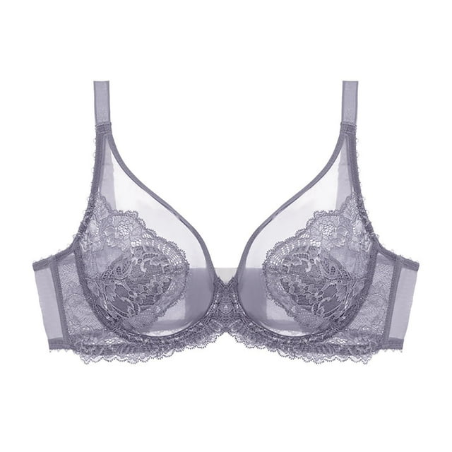 Womens Bra,Casual Thin Large Bust Small Shape Full Cups Curved with Support