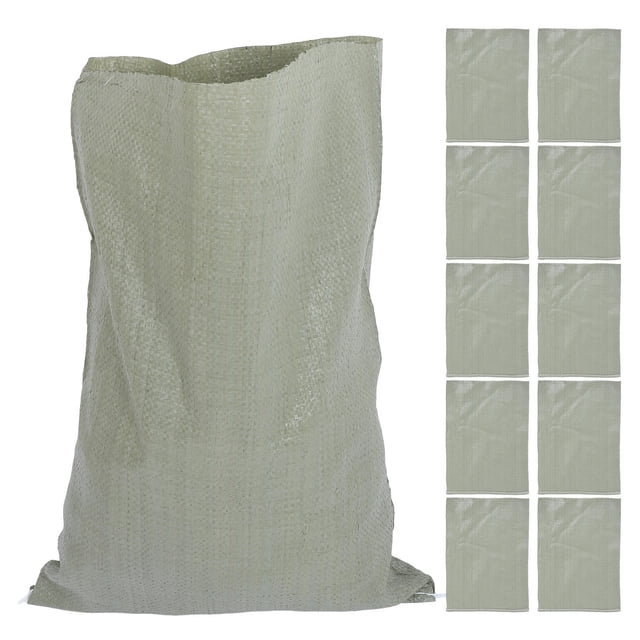 SHOWERORO 50 Pcs Sacs de Sable Robustes pour Inondation Plastique Vert pour Transport