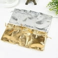 thumbnail image 3 of 30pcs 7x9cm 9x12cm 10x15cm Metallic Foil Jewelry Packing silver/Gold Color drawstring Velvet bag,Wedding Gift Candy Bags&Pouches Gold 7x9cm, 3 of 6