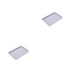 thumbnail image 4 of Moyic Bandeja rectangular de plástico multifuncional para diversos usos Bandeja de té rectangular de plástico Bandejas de cocina pequeñas pequeño gris 2Conjunto, 4 of 6