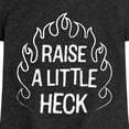 thumbnail image 3 of Instant Message - Raise A Little Heck - Toddler & Youth Girls Short Sleeve Graphic T-Shirt, 3 of 6