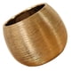 thumbnail image 5 of 1 maceta redonda para suculentas, de cerámica, decorativa, dorada, 5 of 8