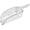 Clear, variant on Commercial Grade Polycarbonate Plastic Utility Ice Scoop, White, 64 oz
