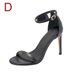 thumbnail image 1 of Zapatos de mujer Moda Color sólido Minimalistic Glitter Flock Thin Band Sexy Temperament Sandalias de tacón alto Wmkox8yii hfjk2082, 1 of 5