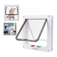 thumbnail image 4 of Puerta para gatos, perros y gatos, tamaño L 23,5 25 5,5 cm, color blanco, 4 of 5