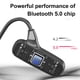 thumbnail image 4 of Auriculares inalámbricos de conducción ósea con micrófono Bluetooth 5.0, llamada telefónica HD, auriculares deportivos ligeros, auriculares impermeables para correr Adepaton 2034671-1, 4 of 9