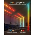 thumbnail image 5 of Govee RGBIC Tira de luces LED con cubiertas, luces LED inteligentes para dormitorio compatibles con Alexa y Google Assistant, canal difusor LED con luces LED Srtip, rodapiés, estudio, gabinete, 5 of 5