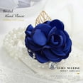 thumbnail image 4 of 2PCS Rose Wedding Wrist Boutonniere Corsage Fake Flower Bridal Corsage Bracelet for Bridesmaid Décor Womens, 4 of 5