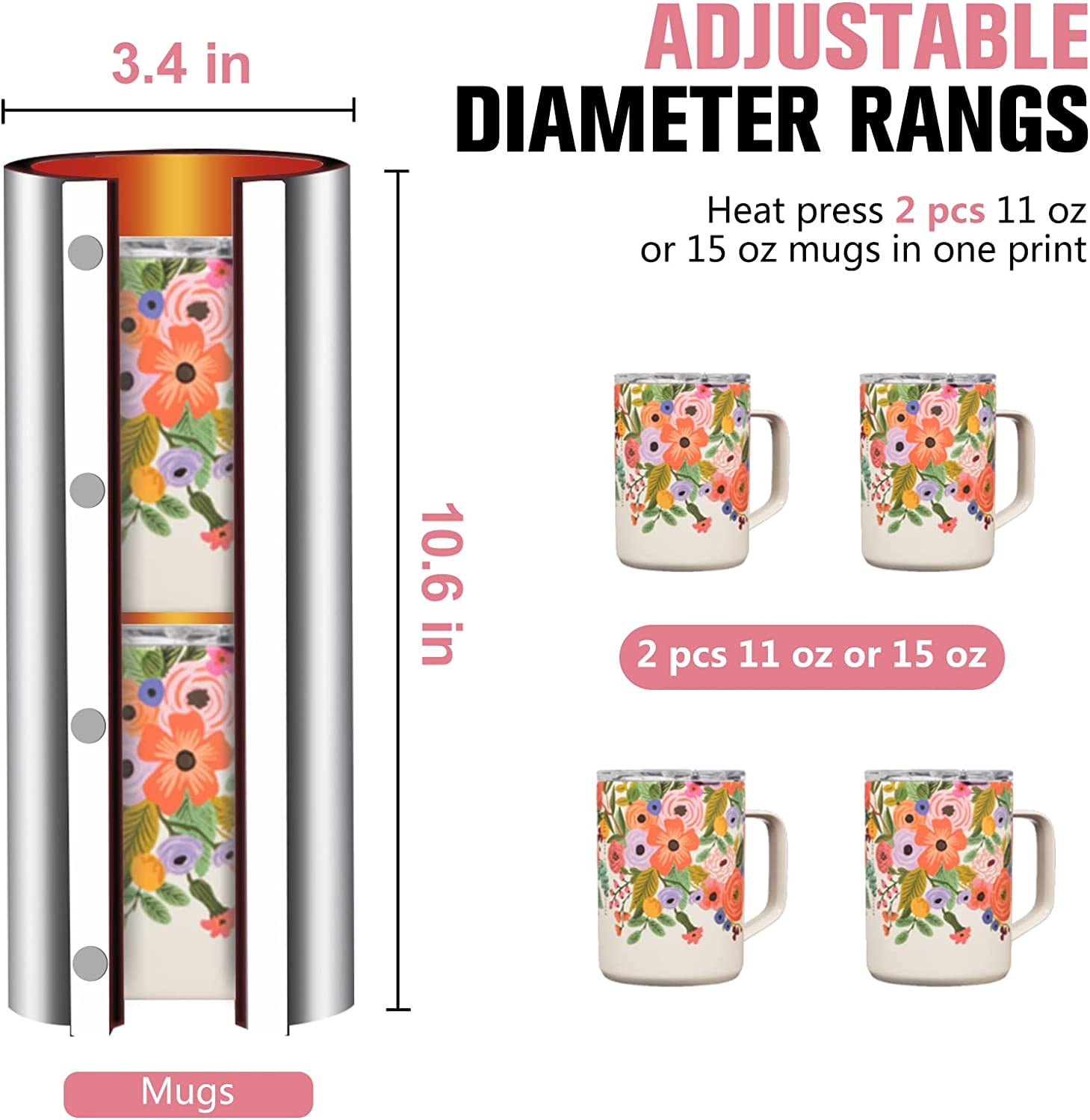 New 2 IN 1 Double Station Tumbler Heat Press Machine, Make Your Bulk P