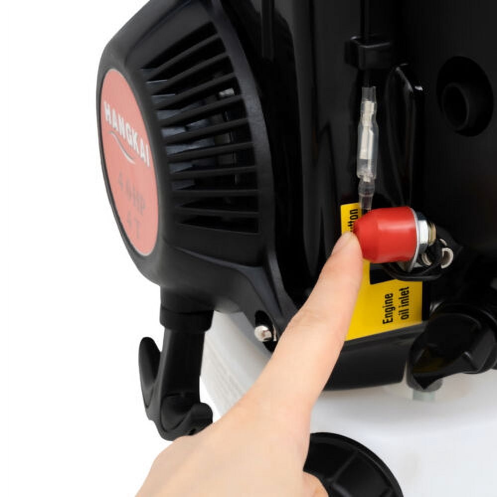 HANGKAI 4HP 4-Stroke Outboard Motor with Manual Starter and Air Cooling System