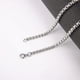 thumbnail image 1 of Collar de perlas cuadradas Cadena de acero de titanio a juego Cadena de acero inoxidable com Cadena Accesorios para hombres, 1 of 4